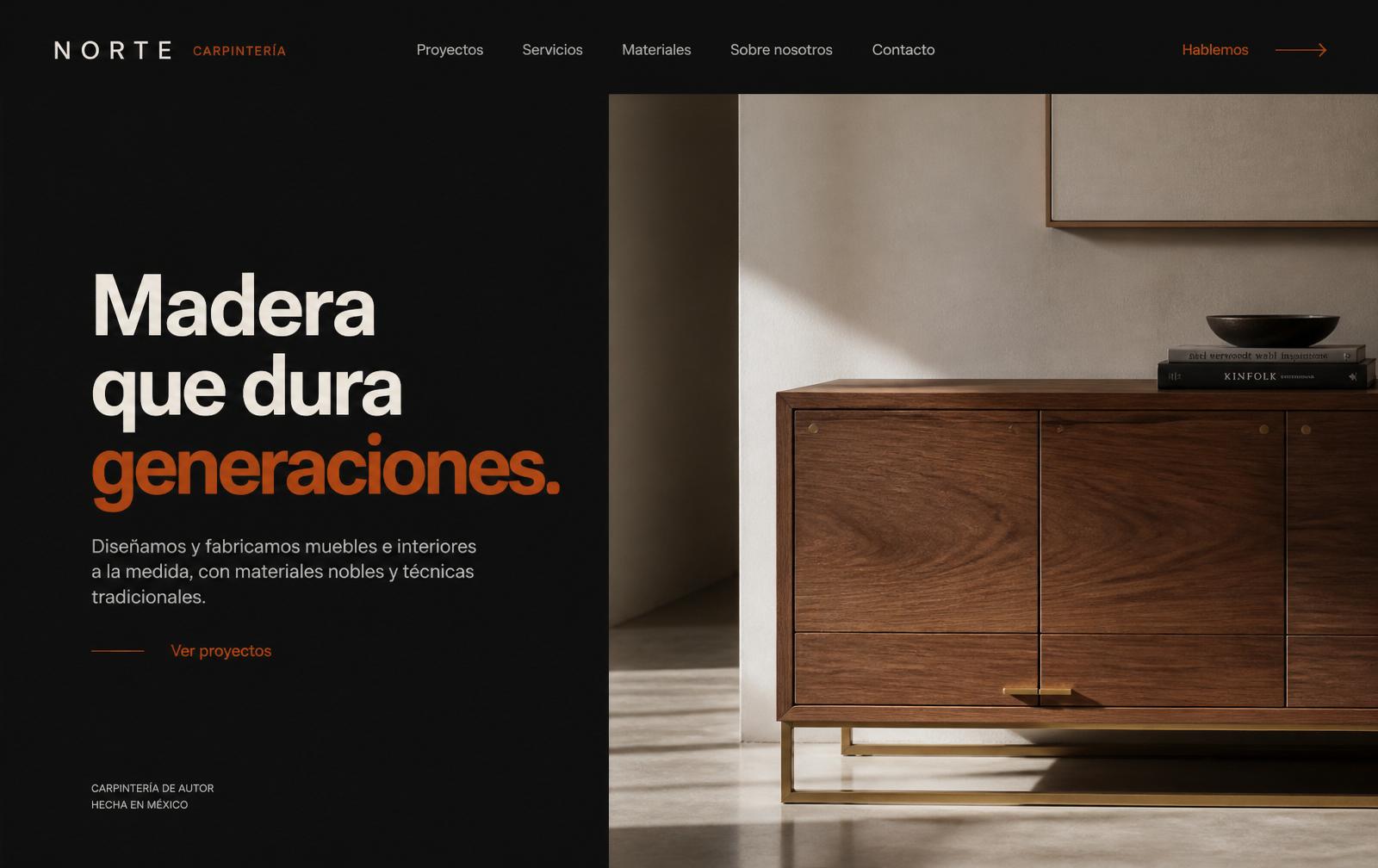 Demo web de NORTE Carpintería